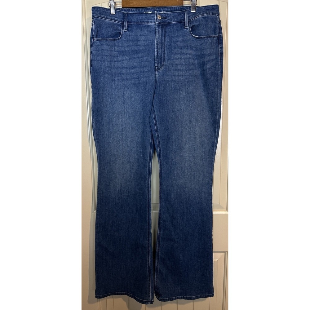 Old Navy High Rise Wow Flare Jeans Size Women's 16 Tall